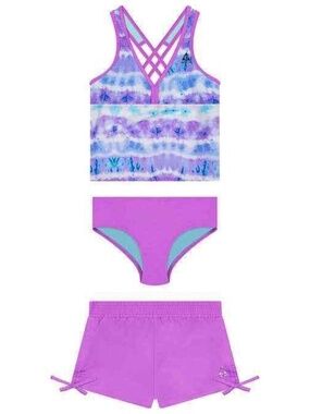 Gerry Youth 3-piece Swim Set, Purple   M/L